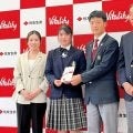 西村優菜　「ジュニア育成に」関西ゴルフ連盟に寄付金贈呈　米ツアー４年目へ課題だったショットを解決「今年の方が期待できる」