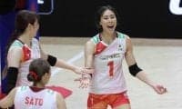 バレー女子日本代表 第2セットを先取